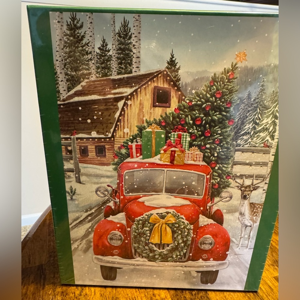 Hobby Lobby Red Truck Christmas Puzzle